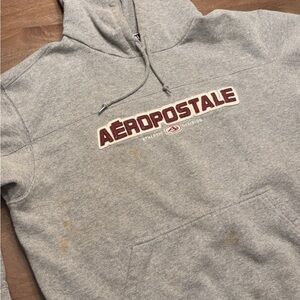 Aeropostale Heather Gray Pullover Hoodie